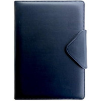Anupam Flynn B5 Ruled Journal Notebook 192 Pages 80Gsm Lined Notebook Spongy Leather Textured PU Cover with Magnetic Closure for Engineering, Notes Taking & Writing in School and Office (Blue)