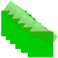 OFIXO Transparent Self-Sticky Note Pads, Clear Notes 76mm X 76mm Transparent Self Adhesive Removable Perfect for Studying and Writing, Sheet 300 Pcs (Green)