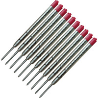 IMPRINT Red Ink Jotter Refills Pack of 10 Bold 1 mm Point Smooth Flow Ink