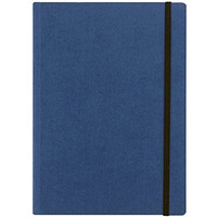 Fabriano Ecoqua A6 Glued Bound Blank Notebook Blue