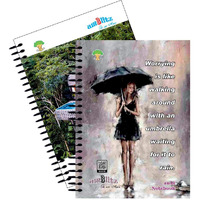 Amblitz 5 Subject Spiral Notebook - 200 Pages, Ruled (A5 Size, Pack of 2, 0317)