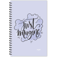 ESCAPER Just Imagine Diary, Ruled - A5 Size - 8.5 x 5.5 inches, Designer Motivational Diary, Quotes Diary, Diary Notepad, Diary for Office, Diary for Gift