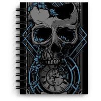 DI-KRAFT Wiro Bound Printed Cardboard Hard Cover Spiral Daily Planner Notebook Diary Journal Notepad with unruled Paper Sheets (160 Pages, 6 x 8 Inch) - Design 18