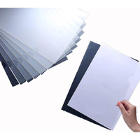 GreatDio L-Type Transparent A4 Size Document Sleeve Project Document Holder Plastic Folder for Document Paper Certificate - 60 Pcs