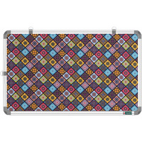 YAJNAS 58.5x28 CM Premium Material Golden Galaxy Designed Notice Board/Pin-up Board/Soft Board/Bulletin Board/Pin-up Display Board for Study Room, Home, Office & School Use