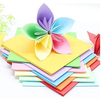 Eclet Neon Origami Paper 15 cm X 15 cm Pack of 100 Sheets (10 sheet x 10 color) Fluorescent Color Both Side Coloured For Origami, Scrapbooking, Project Work.42
