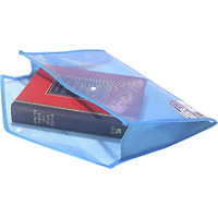 SAYA Pack of 2 Clear Bag Durable FS Fabric Gazette (Vibrant Blue)