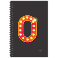 ESCAPER Number 0 - Numeric Diary, Ruled - A5 Size - 8.5 x 5.5 inches Letter 0 Diary, Numbers Diary, Numeric Letters Diary, Diary Notepad, Diary for Office, Diary for Gift