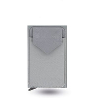 Stealodeal Slim Aluminium Silver Pop Up Debit & Credit with Leather Coin Pocket for Men & Women Card Holder