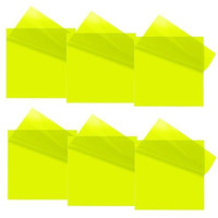 OFIXO Transparent (300 Pcs Yellow 3x3 Inch) Self-Adhesive Sticky Notes, OFIXO Clear See Through Post for Planner Office School College Teacher Student Supplies