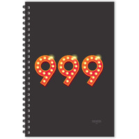 ESCAPER Number 999 - Numeric Diary, Ruled - A5 Size - 8.5 x 5.5 inches Lucky Number Diary, Numbers Diary, Numeric Letters Diary, Diary Notepad, Diary for Office, Diary for Gift
