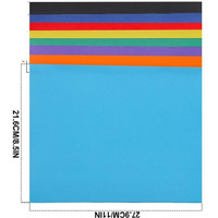 Eclet A4 100 Coloured Sheets (10 Sheets each color) Copy Printing/Art and Craft Paper Double Sided Coloured Office Stationery Children's Day Gift, Birthday Gift, Party Favors,christmas decor etc