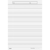 Eclet A4 Size Both Side Ruled Sheet (Pack of 100 sheets) for Project/Assignment/Practical/Homework(white)