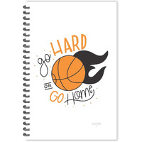 ESCAPER Go Hard or Go Home Diary, Ruled - A5 Size - 8.5 x 5.5 inches Designer Motivational Diary, Quotes Diary, Diary Notepad, Diary for Office, Diary for Gift