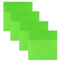 OFIXO (Green) Transparent Sticky Note Pads - 200 Pcs Waterproof Self-Adhesive PadOFIXO Sticky Notes Suitable for ReadingStudying HomeOfficeSchoolSticks SecurelyRemoves Cleanly (3x3in)