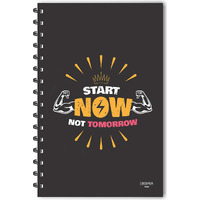 ESCAPER Start Now Not Tomorrow Designer Diary, Ruled - A5 Size - 8.5 x 5.5 inches Notepad, Motivational Quotes Diary, Diary Notepad, Diary for Office, Diary for Gift