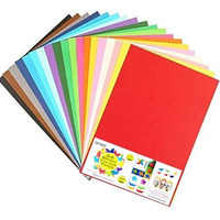 OFIXO 100 Sheets A4 Size Coloured Paper for art and crafts, school projects,assignmnets 80 GSM_Pack of 2