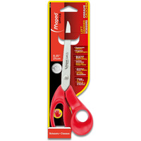 Maped Expert Left Handed Scissors, Stainless Steel Blades, 21cm/8.25-Inch, Red Handles (068650)