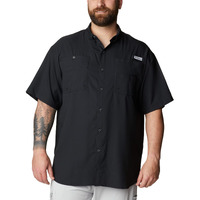 Columbia Mens Tamiami II Short Sleeve Shirt, Black, S