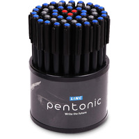 Pentonic 0.7mm Ball Point Pen Tumbler Pack | Black Body | Blue, Black & Red Ink | Pack of 50 Pens