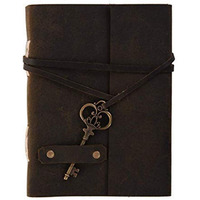 RJKART Di-Kraft Handmade Key Lock Design Leather Notebook Journal For Gift
