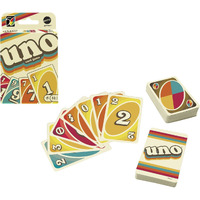 Games Mattel Games Uno Iconic 1970S Card Game for Kids, Pack of 1