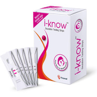 i Know Ovulation Test Kit for Women Planning Pregnancy by Piramal Pharma | Fertility Test Kit for Accurate Results In 5 Mins | Identifies 5 Most Fertile Days to Conceive | 5 Test Strips x Pack of 1