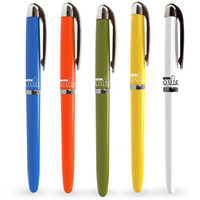 WIN Guide Ball Pens | 20 Blue Ink Pens | Premium Pens with Stylish Metallic Clip | 0.6 mm Tip | Lightweight Design Body | Refillable Pen | School, Office or Gifting | Premium