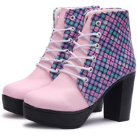 FASHIMO Stylish Casual Boots for Women s and Girls PN25-Pinkk-41