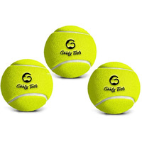 Goofy Tails Tennis Dog Ball Dog Toys | Combo of Tennis Ball for Dog| Non Squeaky Toys for Dogs |Dog Toy Ball| Dog Chew Toys| Balls for Dogs (Light Green, Pack of 3)