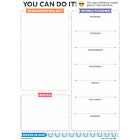 mfm toys fridge magnet write-erase a4 size notepads planners! (you can do it!)- Multi color