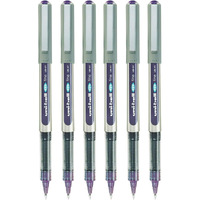 uni-ball Eye UB157 0.7mm Roller Ball Pen | Waterproof Pigment Ink | Lightweighted Sleek Body | Long Lasting Smudge Free Ink | School and Office stationery | Violet Ink, Pack of 6