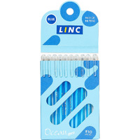 Linc Ocean Classic 0.55 mm Gel Pen | Blue Ink Pack Of 10