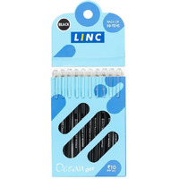 Linc Ocean 0.55mm Classic Gel Pen | Black Ink, Pack of 30