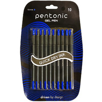 Pentonic 0.6 mm Gel Pen Blister Pack | Blue Ink | Set of 10 x 2 Packs