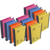 DAHSHA 12 Pack Spring Files A4 Size Paper Folder Cobra File Document Organizer Certificates Holder- Color May Vary (35 x 26 x 3.5 cm)
