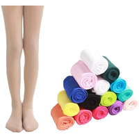 The Dance Bible Kid Girls Stretchable Stockings Bright Color Footed Ballet Dance Tights (Small (2-4 Years), Skin)