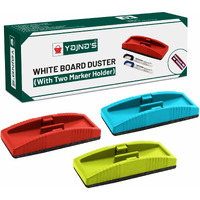YAJNAS Non Magnetic White Board Duster | Whiteboard Eraser for Erasing White Board Marker or Chalk Board Writing - Assorted Colours, Ideal for Office, School, Home (Non Magnetic Duster, Pack of 3)