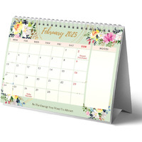 LAURET BLANC Table Calendar 2025 Planner and Organizer- A4 Size, Holidays Mentioned, Home and Office Calendar