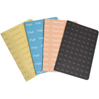 Papboo A5 Handy, Easy to carry, Cute Unruled, Plain, Feelings notebooks for everyone Set of 4 for doodling, Writing, Notes, Notebooks - Matte Finished - Journal Diary Gift.(60 * 4=240 80 GSM pages)
