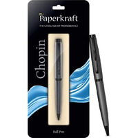 Paperkraft Chopin- Blue Ball Pen (Pack Of 1)|Elegant & Classic Matte Grey Finish|Premium Gifting Products|All Metal Body|Ideal For Professionals|Official Meeting Essentials
