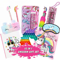 Indikonb 10 In 1 Unicorn Gifts For Girls | Unicorn Theme Gift For Kids Age 6-8 Years, 10-12 Year Old | Unicorn Gift Item For Birthday And Return Gifts - Unicorn # 3