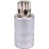 Yato T70 Socket Bit, 1/2 Inch Drive, Chrome-Plated Cap, Suitable For Torx T70 Fasteners, Industrial Tool