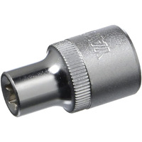 Yato Yt-05221 Torx Socket E11 X 28Mm For 1/2" Drive | S2 Steel, Chromium Plated | Socket Tool Box | Home & Mechanical Use