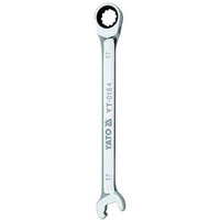 Yato Combination Ratchet Wrench Yt-0198 Spanner Set Tools Kit|Tool Set|Carbon Steel Spanner|Industrial Use|Tool Kit Set For Home|Toolkit|Spanner Kit|Combination Ratchet Spanner Set | 17Mm