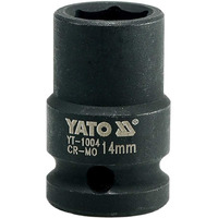 Yato Yt-1004 Impact Socket 1/2Inch X14Mm|Impact Socket Wrench Adaptor|Power Tools|Home Tools|Industrial Tools|Mechanical Tools|Automotive|Crmoscm-440|Crv50Bv30|Black Phosphated|Cold Forged|Socket Set