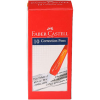 Faber-Castell Correction Pen - Pack Of 10 (White)