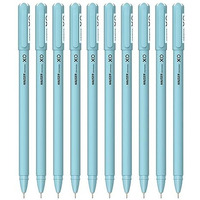 Hauser Xo 0.7Mm Ball Pen | Sleek Body & Minimalistic Design | Matt Finish | Solid Body Type | Low Viscosity Ink | Ultra Durable Tip | Blue Ink, Pack Of 20 Pens