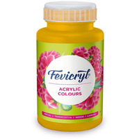 Fevicryl Acrylic Colour Golden Yellow, 500Ml, Art And Craft Paint, Diy Paint, Rich Pigment, Non-Craking Paint For Canvas, Wood, Leather, Earthenware, Metal | Ideal For School Projects, Hobbyists, Artists