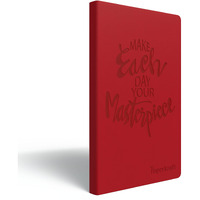 Paperkraft Designer Series With Pu Leather - Red Color, 192 Pages, Pack Of 1